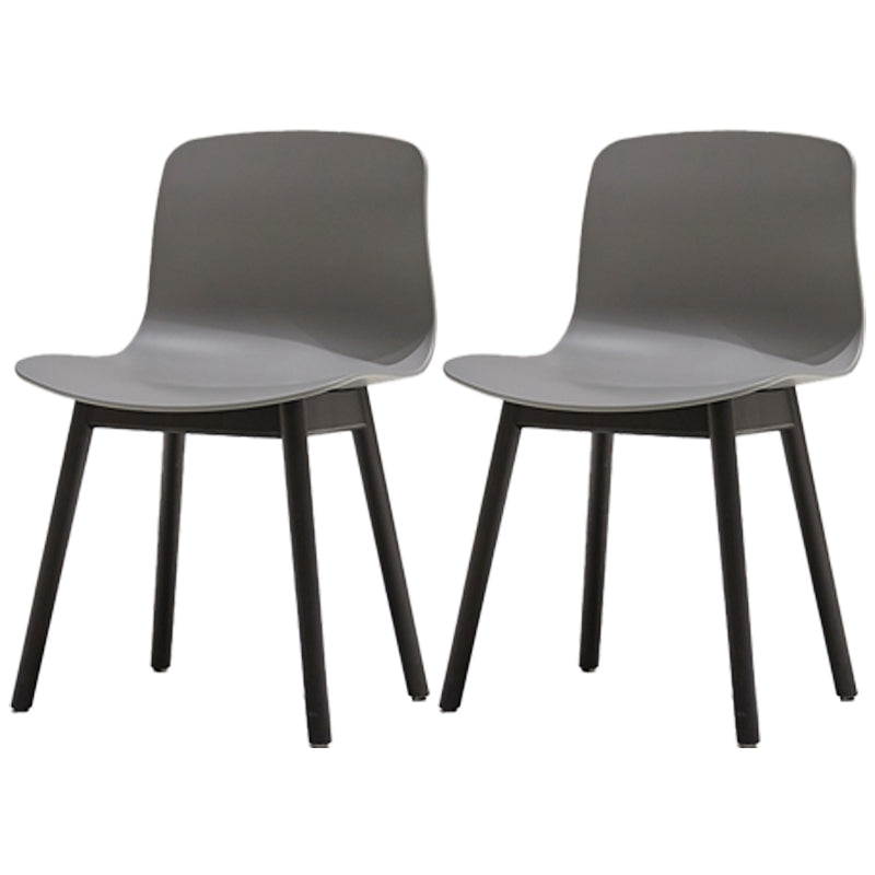 Modern Style Beech Wood Chair Kitchen Dining Room Solid Back Side Chairs Grey 2 Piece Set Black Clearhalo ' kitchen&dining_furn' 'Dining Chairs' 'Dining Tables & Seating' 'dining_chair' 'furn' 'furn_dining_chair' 'Furniture' 'furniture_dining_chair' 'Kitchen & Dining Furniture' 'kitchen' 3854053