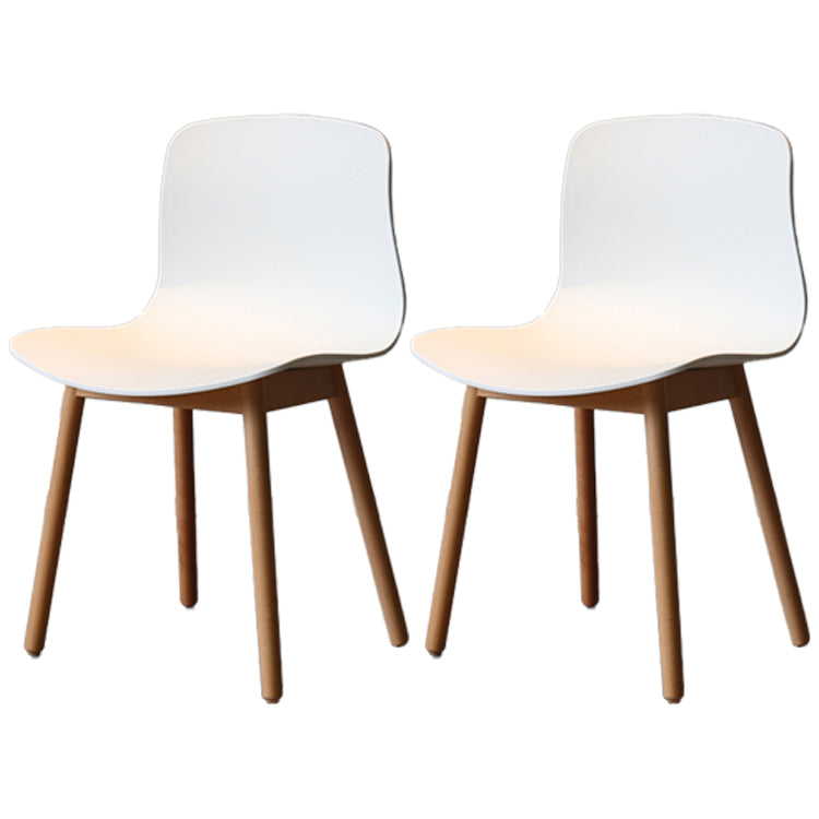 Modern Style Beech Wood Chair Kitchen Dining Room Solid Back Side Chairs White 2 Piece Set Natural Wood Clearhalo ' kitchen&dining_furn' 'Dining Chairs' 'Dining Tables & Seating' 'dining_chair' 'furn' 'furn_dining_chair' 'Furniture' 'furniture_dining_chair' 'Kitchen & Dining Furniture' 'kitchen' 3854056