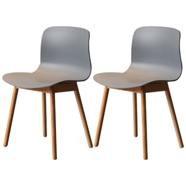 Modern Style Beech Wood Chair Kitchen Dining Room Solid Back Side Chairs Grey 2 Piece Set Natural Wood Clearhalo ' kitchen&dining_furn' 'Dining Chairs' 'Dining Tables & Seating' 'dining_chair' 'furn' 'furn_dining_chair' 'Furniture' 'furniture_dining_chair' 'Kitchen & Dining Furniture' 'kitchen' 3854059