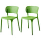 Modern Indoor-Outdoor Plastic Dining Armchair Home Open Back Dining Side Chair Green 2 Piece Set Clearhalo ' kitchen&dining_furn' 'Dining Chairs' 'Dining Tables & Seating' 'dining_chair' 'furn' 'furn_dining_chair' 'Furniture' 'furniture_dining_chair' 'Kitchen & Dining Furniture' 'kitchen' 3854091