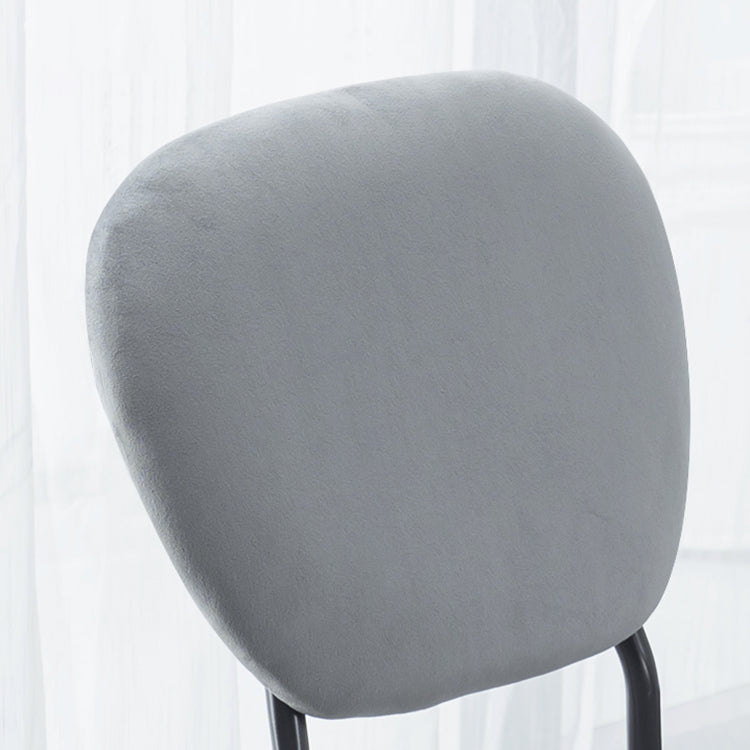 Open Back Armless Dining Chairs Upholstered Side Chairs with Metal Legs Clearhalo ' kitchen&dining_furn' 'Dining Chairs' 'Dining Tables & Seating' 'dining_chair' 'furn' 'furn_dining_chair' 'Furniture' 'furniture_dining_chair' 'Kitchen & Dining Furniture' 'kitchen' 3854127