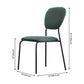 Open Back Armless Dining Chairs Upholstered Side Chairs with Metal Legs Clearhalo ' kitchen&dining_furn' 'Dining Chairs' 'Dining Tables & Seating' 'dining_chair' 'furn' 'furn_dining_chair' 'Furniture' 'furniture_dining_chair' 'Kitchen & Dining Furniture' 'kitchen' 3854129