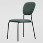 Open Back Armless Dining Chairs Upholstered Side Chairs with Metal Legs Green 1 Piece Clearhalo ' kitchen&dining_furn' 'Dining Chairs' 'Dining Tables & Seating' 'dining_chair' 'furn' 'furn_dining_chair' 'Furniture' 'furniture_dining_chair' 'Kitchen & Dining Furniture' 'kitchen' 3854134