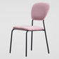 Open Back Armless Dining Chairs Upholstered Side Chairs with Metal Legs Pink 1 Piece Clearhalo ' kitchen&dining_furn' 'Dining Chairs' 'Dining Tables & Seating' 'dining_chair' 'furn' 'furn_dining_chair' 'Furniture' 'furniture_dining_chair' 'Kitchen & Dining Furniture' 'kitchen' 3854137