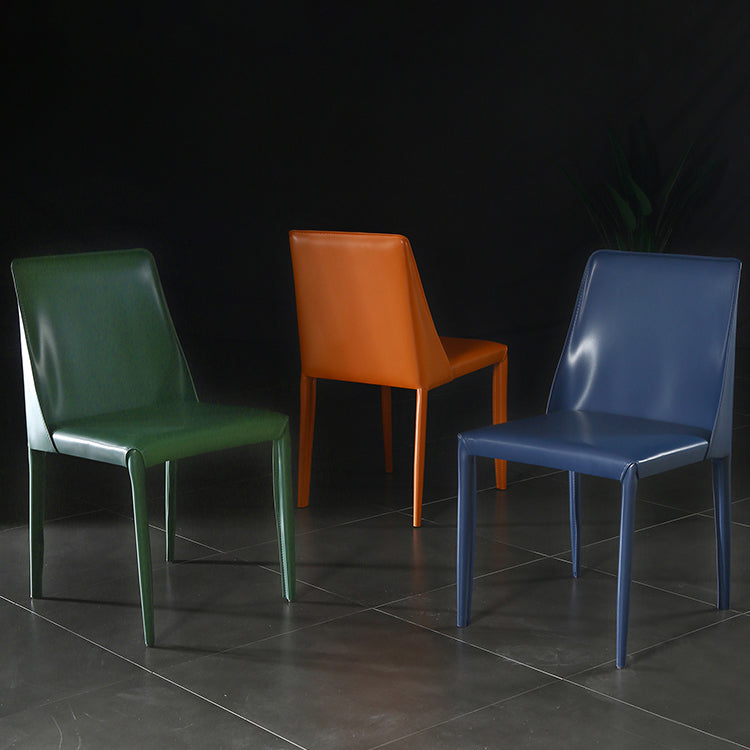 Contemporary Leather Dining Room Chairs Upholstered Armless Dining Chairs for Home Use Clearhalo ' kitchen&dining_furn' 'Dining Chairs' 'Dining Tables & Seating' 'dining_chair' 'furn' 'furn_dining_chair' 'Furniture' 'furniture_dining_chair' 'Kitchen & Dining Furniture' 'kitchen' 3854148