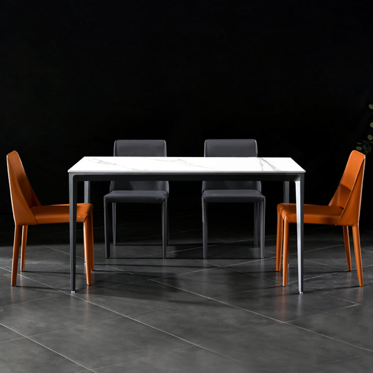 Contemporary Leather Dining Room Chairs Upholstered Armless Dining Chairs for Home Use Clearhalo ' kitchen&dining_furn' 'Dining Chairs' 'Dining Tables & Seating' 'dining_chair' 'furn' 'furn_dining_chair' 'Furniture' 'furniture_dining_chair' 'Kitchen & Dining Furniture' 'kitchen' 3854150