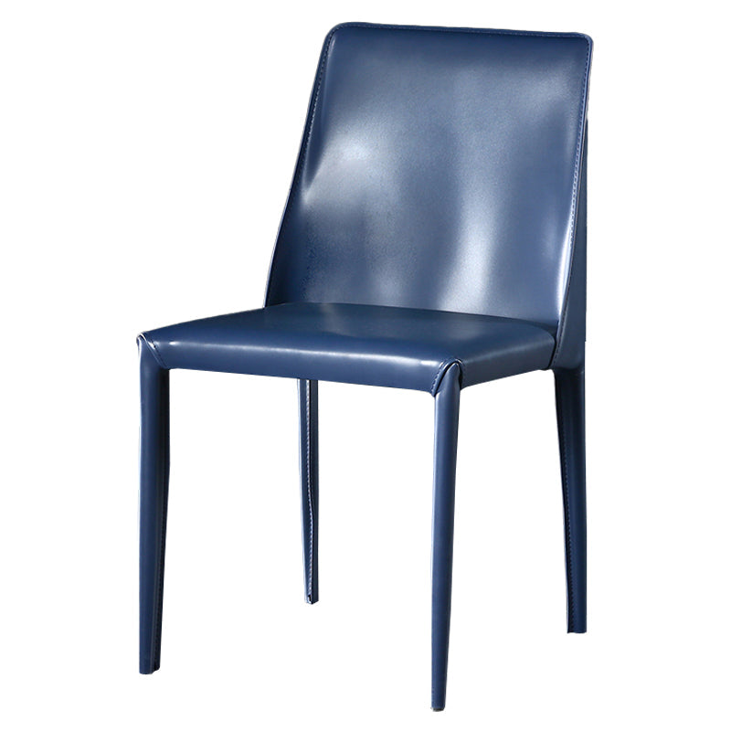 Contemporary Leather Dining Room Chairs Upholstered Armless Dining Chairs for Home Use Clearhalo ' kitchen&dining_furn' 'Dining Chairs' 'Dining Tables & Seating' 'dining_chair' 'furn' 'furn_dining_chair' 'Furniture' 'furniture_dining_chair' 'Kitchen & Dining Furniture' 'kitchen' 3854155