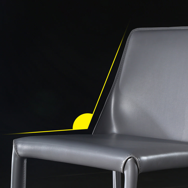 Contemporary Leather Dining Room Chairs Upholstered Armless Dining Chairs for Home Use Clearhalo ' kitchen&dining_furn' 'Dining Chairs' 'Dining Tables & Seating' 'dining_chair' 'furn' 'furn_dining_chair' 'Furniture' 'furniture_dining_chair' 'Kitchen & Dining Furniture' 'kitchen' 3854159