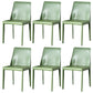 Contemporary Leather Dining Room Chairs Upholstered Armless Dining Chairs for Home Use Light Green 6 Piece Set Clearhalo ' kitchen&dining_furn' 'Dining Chairs' 'Dining Tables & Seating' 'dining_chair' 'furn' 'furn_dining_chair' 'Furniture' 'furniture_dining_chair' 'Kitchen & Dining Furniture' 'kitchen' 3854174