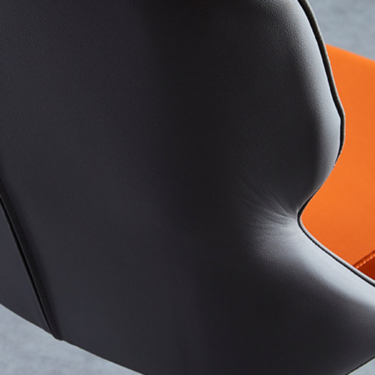 Contemporary Style Metal Dining Chairs Wingback Arm Chairs for Kitchen Clearhalo ' kitchen&dining_furn' 'Dining Chairs' 'Dining Tables & Seating' 'dining_chair' 'furn' 'furn_dining_chair' 'Furniture' 'furniture_dining_chair' 'Kitchen & Dining Furniture' 'kitchen' 3854197