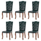 French Country Armless Dining Chairs PU Leather Upholstered Dining Side Chairs Blackish Green 6 Piece Set Clearhalo ' kitchen&dining_furn' 'Dining Chairs' 'Dining Tables & Seating' 'dining_chair' 'furn' 'furn_dining_chair' 'Furniture' 'furniture_dining_chair' 'Kitchen & Dining Furniture' 'kitchen' 3854240