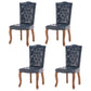 French Country Armless Dining Chairs PU Leather Upholstered Dining Side Chairs Airy Blue 4 Piece Set Clearhalo ' kitchen&dining_furn' 'Dining Chairs' 'Dining Tables & Seating' 'dining_chair' 'furn' 'furn_dining_chair' 'Furniture' 'furniture_dining_chair' 'Kitchen & Dining Furniture' 'kitchen' 3854242