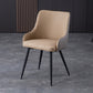 Contemporary Metal Dining Room Chairs Faux Leather Dining Chairs for Home Use Gray-Khaki 1 Piece Clearhalo ' kitchen&dining_furn' 'Dining Chairs' 'Dining Tables & Seating' 'dining_chair' 'furn' 'furn_dining_chair' 'Furniture' 'furniture_dining_chair' 'Kitchen & Dining Furniture' 'kitchen' 3854277