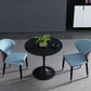 Contemporary Style Sintered Stone Dining Table Metallic Tulip Base Round Table for Home Clearhalo ' dining_table' 'Dining Tables & Seating' 'Dining Tables' 'furn' 'furn_dining_table' 'Furniture' 'furniture_dining_table' 'Kitchen & Dining Furniture' 'kitchen&dining_furn' 'kitchen' 'kitchen_dining_table' 3854678
