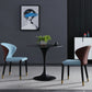 Contemporary Style Sintered Stone Dining Table Metallic Tulip Base Round Table for Home Clearhalo ' dining_table' 'Dining Tables & Seating' 'Dining Tables' 'furn' 'furn_dining_table' 'Furniture' 'furniture_dining_table' 'Kitchen & Dining Furniture' 'kitchen&dining_furn' 'kitchen' 'kitchen_dining_table' 3854680