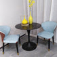 Contemporary Style Sintered Stone Dining Table Metallic Tulip Base Round Table for Home Clearhalo ' dining_table' 'Dining Tables & Seating' 'Dining Tables' 'furn' 'furn_dining_table' 'Furniture' 'furniture_dining_table' 'Kitchen & Dining Furniture' 'kitchen&dining_furn' 'kitchen' 'kitchen_dining_table' 3854691