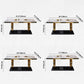 Luxury Marble Dining Table for Restaurant Rectangle Table With Gold Metal Pedestal Clearhalo ' dining_table' 'Dining Tables & Seating' 'Dining Tables' 'furn' 'furn_dining_table' 'Furniture' 'furniture_dining_table' 'Kitchen & Dining Furniture' 'kitchen&dining_furn' 'kitchen' 'kitchen_dining_table' 3854702