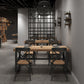 Industrial Rectangle Dining Table Pine Solid Wood Table with Black Trestle Base for Home Use Clearhalo ' dining_table' 'Dining Tables & Seating' 'Dining Tables' 'furn' 'furn_dining_table' 'Furniture' 'furniture_dining_table' 'Kitchen & Dining Furniture' 'kitchen&dining_furn' 'kitchen' 'kitchen_dining_table' 3854705