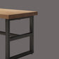Industrial Rectangle Dining Table Pine Solid Wood Table with Black Trestle Base for Home Use Clearhalo ' dining_table' 'Dining Tables & Seating' 'Dining Tables' 'furn' 'furn_dining_table' 'Furniture' 'furniture_dining_table' 'Kitchen & Dining Furniture' 'kitchen&dining_furn' 'kitchen' 'kitchen_dining_table' 3854709