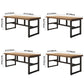 Industrial Rectangle Dining Table Pine Solid Wood Table with Black Trestle Base for Home Use Clearhalo ' dining_table' 'Dining Tables & Seating' 'Dining Tables' 'furn' 'furn_dining_table' 'Furniture' 'furniture_dining_table' 'Kitchen & Dining Furniture' 'kitchen&dining_furn' 'kitchen' 'kitchen_dining_table' 3854712