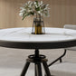 Modern Style Home Sintered Stone Dining Table Round Shape Table with Single Pedestal Base Clearhalo ' dining_table' 'Dining Tables & Seating' 'Dining Tables' 'furn' 'furn_dining_table' 'Furniture' 'furniture_dining_table' 'Kitchen & Dining Furniture' 'kitchen&dining_furn' 'kitchen' 'kitchen_dining_table' 3854721