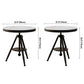 Modern Style Home Sintered Stone Dining Table Round Shape Table with Single Pedestal Base Clearhalo ' dining_table' 'Dining Tables & Seating' 'Dining Tables' 'furn' 'furn_dining_table' 'Furniture' 'furniture_dining_table' 'Kitchen & Dining Furniture' 'kitchen&dining_furn' 'kitchen' 'kitchen_dining_table' 3854725