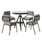 Modern Style Home Sintered Stone Dining Table Round Shape Table with Single Pedestal Base Clearhalo ' dining_table' 'Dining Tables & Seating' 'Dining Tables' 'furn' 'furn_dining_table' 'Furniture' 'furniture_dining_table' 'Kitchen & Dining Furniture' 'kitchen&dining_furn' 'kitchen' 'kitchen_dining_table' 3854727
