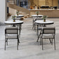 Modern Style Home Sintered Stone Dining Table Round Shape Table with Single Pedestal Base Clearhalo ' dining_table' 'Dining Tables & Seating' 'Dining Tables' 'furn' 'furn_dining_table' 'Furniture' 'furniture_dining_table' 'Kitchen & Dining Furniture' 'kitchen&dining_furn' 'kitchen' 'kitchen_dining_table' 3854729