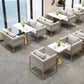 Industrial Sintered Stone Top Dinner Room Kitchen Table Metal Base Table for Dining Room Clearhalo ' dining_table' 'Dining Tables & Seating' 'Dining Tables' 'furn' 'furn_dining_table' 'Furniture' 'furniture_dining_table' 'Kitchen & Dining Furniture' 'kitchen&dining_furn' 'kitchen' 'kitchen_dining_table' 3854734