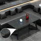 Industrial Sintered Stone Dinner Room Kitchen Table Black Table with Black Frame for Dining Room Clearhalo ' dining_table' 'Dining Tables & Seating' 'Dining Tables' 'furn' 'furn_dining_table' 'Furniture' 'furniture_dining_table' 'Kitchen & Dining Furniture' 'kitchen&dining_furn' 'kitchen' 'kitchen_dining_table' 3854770