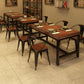 Industrial Rectangle Dining Room Table Pine Solid Wood Table with Black Trestle Base for Home Use Clearhalo ' dining_table' 'Dining Tables & Seating' 'Dining Tables' 'furn' 'furn_dining_table' 'Furniture' 'furniture_dining_table' 'Kitchen & Dining Furniture' 'kitchen&dining_furn' 'kitchen' 'kitchen_dining_table' 3854785