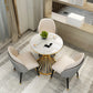 Simple Style Home Sintered Stone Dining Table Round Shape Table with Metallic Pedestal Base Clearhalo ' dining_table' 'Dining Tables & Seating' 'Dining Tables' 'furn' 'furn_dining_table' 'Furniture' 'furniture_dining_table' 'Kitchen & Dining Furniture' 'kitchen&dining_furn' 'kitchen' 'kitchen_dining_table' 3854799