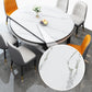 Extendable Sintered Stone Round Table Modern Dining Table with Wooden 4 Legs Clearhalo ' dining_table' 'Dining Tables & Seating' 'Dining Tables' 'furn' 'furn_dining_table' 'Furniture' 'furniture_dining_table' 'Kitchen & Dining Furniture' 'kitchen&dining_furn' 'kitchen' 'kitchen_dining_table' 3854825
