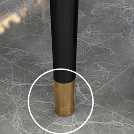 Extendable Sintered Stone Round Table Modern Dining Table with Wooden 4 Legs Clearhalo ' dining_table' 'Dining Tables & Seating' 'Dining Tables' 'furn' 'furn_dining_table' 'Furniture' 'furniture_dining_table' 'Kitchen & Dining Furniture' 'kitchen&dining_furn' 'kitchen' 'kitchen_dining_table' 3854828