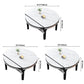 Extendable Sintered Stone Round Table Modern Dining Table with Wooden 4 Legs Clearhalo ' dining_table' 'Dining Tables & Seating' 'Dining Tables' 'furn' 'furn_dining_table' 'Furniture' 'furniture_dining_table' 'Kitchen & Dining Furniture' 'kitchen&dining_furn' 'kitchen' 'kitchen_dining_table' 3854829