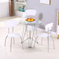 Modern Style Glass Kitchen Dining Table Round Table with Metal Base for Home Clearhalo ' dining_table' 'Dining Tables & Seating' 'Dining Tables' 'furn' 'furn_dining_table' 'Furniture' 'furniture_dining_table' 'Kitchen & Dining Furniture' 'kitchen&dining_furn' 'kitchen' 'kitchen_dining_table' 3854835