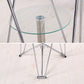 Modern Style Glass Kitchen Dining Table Round Table with Metal Base for Home Clearhalo ' dining_table' 'Dining Tables & Seating' 'Dining Tables' 'furn' 'furn_dining_table' 'Furniture' 'furniture_dining_table' 'Kitchen & Dining Furniture' 'kitchen&dining_furn' 'kitchen' 'kitchen_dining_table' 3854841