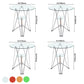 Modern Style Glass Kitchen Dining Table Round Table with Metal Base for Home Clearhalo ' dining_table' 'Dining Tables & Seating' 'Dining Tables' 'furn' 'furn_dining_table' 'Furniture' 'furniture_dining_table' 'Kitchen & Dining Furniture' 'kitchen&dining_furn' 'kitchen' 'kitchen_dining_table' 3854844