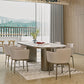 Oval Sintered Stone Dining Table Modern Table in White with Double Pedestal Clearhalo ' dining_table' 'Dining Tables & Seating' 'Dining Tables' 'furn' 'furn_dining_table' 'Furniture' 'furniture_dining_table' 'Kitchen & Dining Furniture' 'kitchen&dining_furn' 'kitchen' 'kitchen_dining_table' 3854850