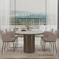 Oval Sintered Stone Dining Table Modern Table in White with Double Pedestal Clearhalo ' dining_table' 'Dining Tables & Seating' 'Dining Tables' 'furn' 'furn_dining_table' 'Furniture' 'furniture_dining_table' 'Kitchen & Dining Furniture' 'kitchen&dining_furn' 'kitchen' 'kitchen_dining_table' 3854852