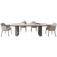 Oval Sintered Stone Dining Table Modern Table in White with Double Pedestal Clearhalo ' dining_table' 'Dining Tables & Seating' 'Dining Tables' 'furn' 'furn_dining_table' 'Furniture' 'furniture_dining_table' 'Kitchen & Dining Furniture' 'kitchen&dining_furn' 'kitchen' 'kitchen_dining_table' 3854854