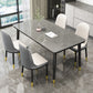 Casual Sintered Stone Standard Dining Table Rectangle Shape Dining Table for Kitchen Gray Without Chairs Clearhalo ' dining_table' 'Dining Tables & Seating' 'Dining Tables' 'furn' 'furn_dining_table' 'Furniture' 'furniture_dining_table' 'Kitchen & Dining Furniture' 'kitchen&dining_furn' 'kitchen' 'kitchen_dining_table' 3854857