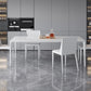 Simple Rectangle Shape Standard Dining Table White Sintered Stone Dining Table with 4 Legs Base Clearhalo ' dining_table' 'Dining Tables & Seating' 'Dining Tables' 'Furniture' 'furniture_dining_table' 'Kitchen & Dining Furniture' 'kitchen&dining_furn' 'kitchen' 'kitchen_dining_table' 3854871