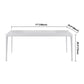 Simple Rectangle Shape Standard Dining Table White Sintered Stone Dining Table with 4 Legs Base Clearhalo ' dining_table' 'Dining Tables & Seating' 'Dining Tables' 'Furniture' 'furniture_dining_table' 'Kitchen & Dining Furniture' 'kitchen&dining_furn' 'kitchen' 'kitchen_dining_table' 3854880