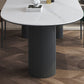 Metal Contemporary Free Form Indoor Table Sintered Stone Top Table for Dining Room Clearhalo ' dining_table' 'Dining Tables & Seating' 'Dining Tables' 'furn' 'furn_dining_table' 'Furniture' 'furniture_dining_table' 'Kitchen & Dining Furniture' 'kitchen&dining_furn' 'kitchen' 'kitchen_dining_table' 3854890