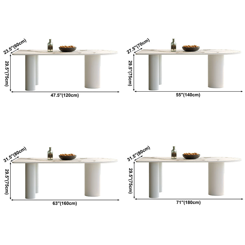 Metal Contemporary Free Form Indoor Table Sintered Stone Top Table for Dining Room Clearhalo ' dining_table' 'Dining Tables & Seating' 'Dining Tables' 'furn' 'furn_dining_table' 'Furniture' 'furniture_dining_table' 'Kitchen & Dining Furniture' 'kitchen&dining_furn' 'kitchen' 'kitchen_dining_table' 3854893