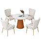 Metal Traditional Luxury Round Indoor Table Sintered Stone Table for Kitchen and Dining Room Clearhalo ' dining_table' 'Dining Tables & Seating' 'Dining Tables' 'furn' 'furn_dining_table' 'Furniture' 'furniture_dining_table' 'Kitchen & Dining Furniture' 'kitchen&dining_furn' 'kitchen' 'kitchen_dining_table' 3854905