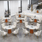 Metal Traditional Luxury Round Indoor Table Sintered Stone Table for Kitchen and Dining Room Clearhalo ' dining_table' 'Dining Tables & Seating' 'Dining Tables' 'furn' 'furn_dining_table' 'Furniture' 'furniture_dining_table' 'Kitchen & Dining Furniture' 'kitchen&dining_furn' 'kitchen' 'kitchen_dining_table' 3854911