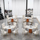 Metal Traditional Luxury Round Indoor Table Sintered Stone Table for Kitchen and Dining Room Clearhalo ' dining_table' 'Dining Tables & Seating' 'Dining Tables' 'furn' 'furn_dining_table' 'Furniture' 'furniture_dining_table' 'Kitchen & Dining Furniture' 'kitchen&dining_furn' 'kitchen' 'kitchen_dining_table' 3854912