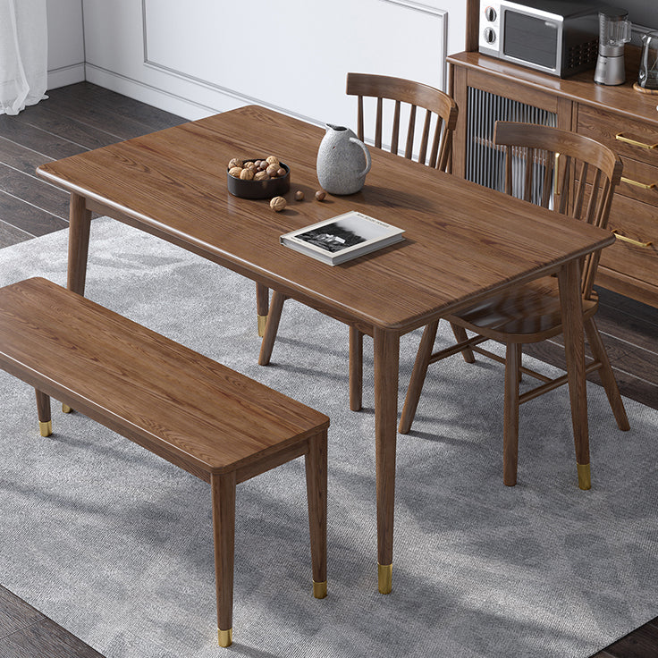 Traditional Luxury Rectangle Dining Table Ash Solid Wood Table with 4 Legs Clearhalo ' dining_table' 'Dining Tables & Seating' 'Dining Tables' 'furn' 'furn_dining_table' 'Furniture' 'furniture_dining_table' 'Kitchen & Dining Furniture' 'kitchen&dining_furn' 'kitchen' 'kitchen_dining_table' 3854914